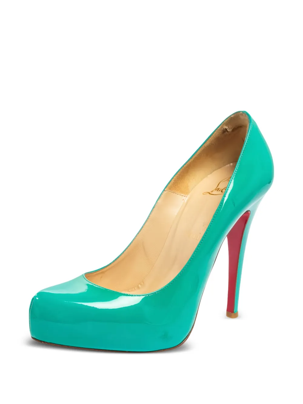 Christian Louboutin Pre-Owned 115 mm Rolando lakleren pumps - Groen