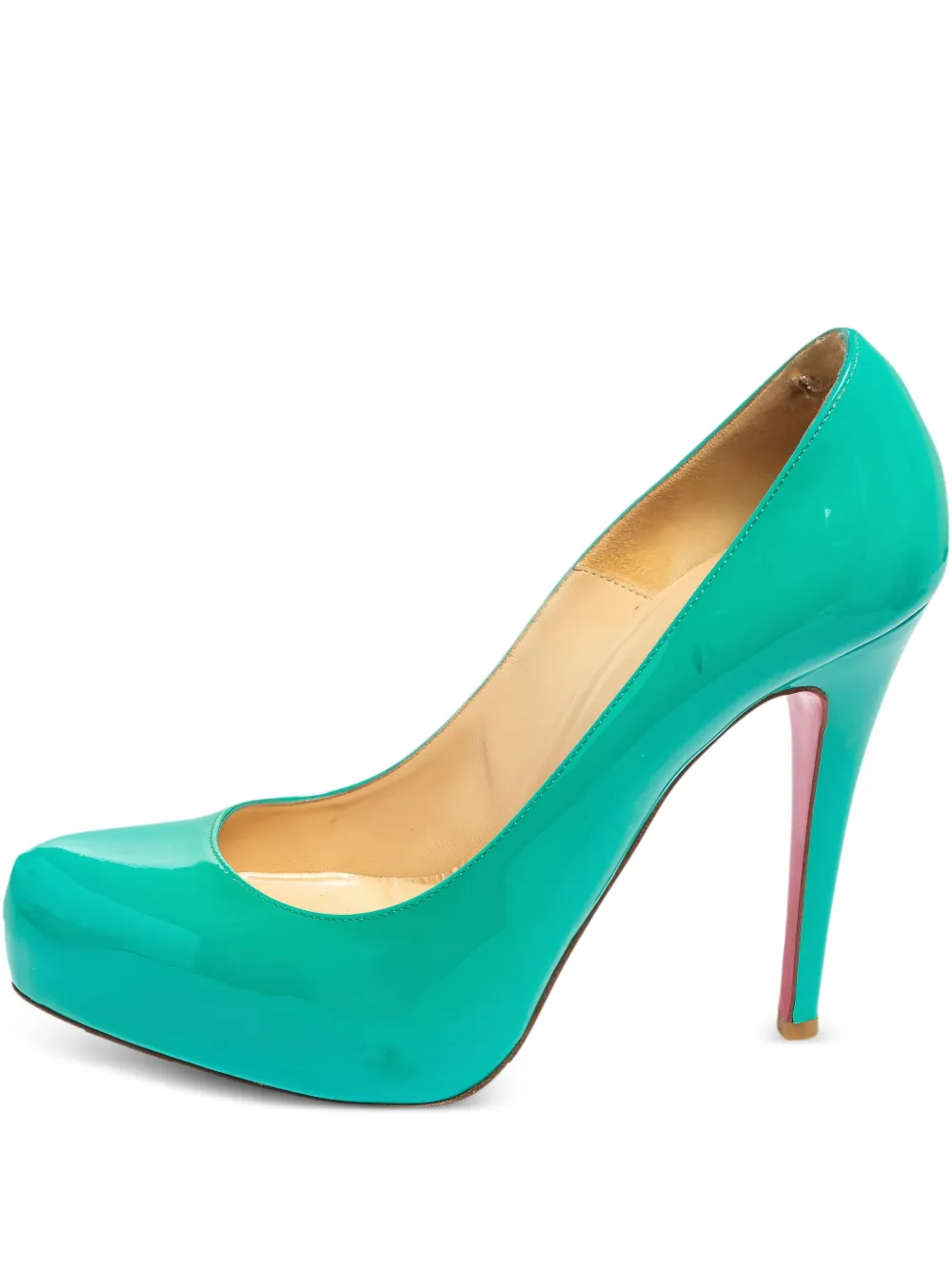 Pre-owned Christian Louboutin 115mm Rolando Patent-leather Pumps