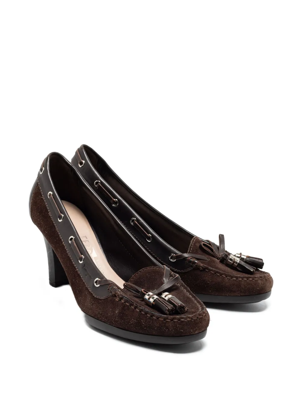 Ferragamo Pre-Owned 70mm tassel-embellished pumps | Image 2