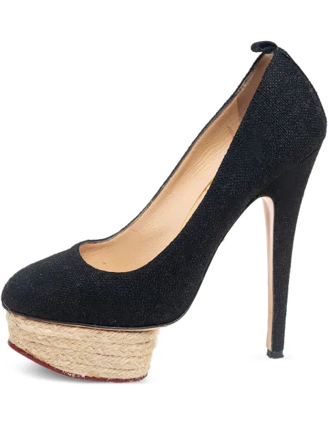 Charlotte Olympia pre-owned 140mm Dolores platform pumps