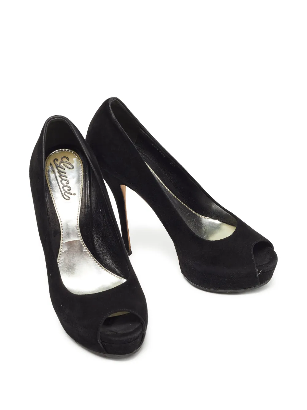 Gucci Pre-Owned Suède pumps - Zwart