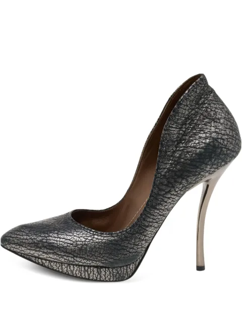 Lanvin Pre-Owned zapatillas metalizadas con tacón de 120mm