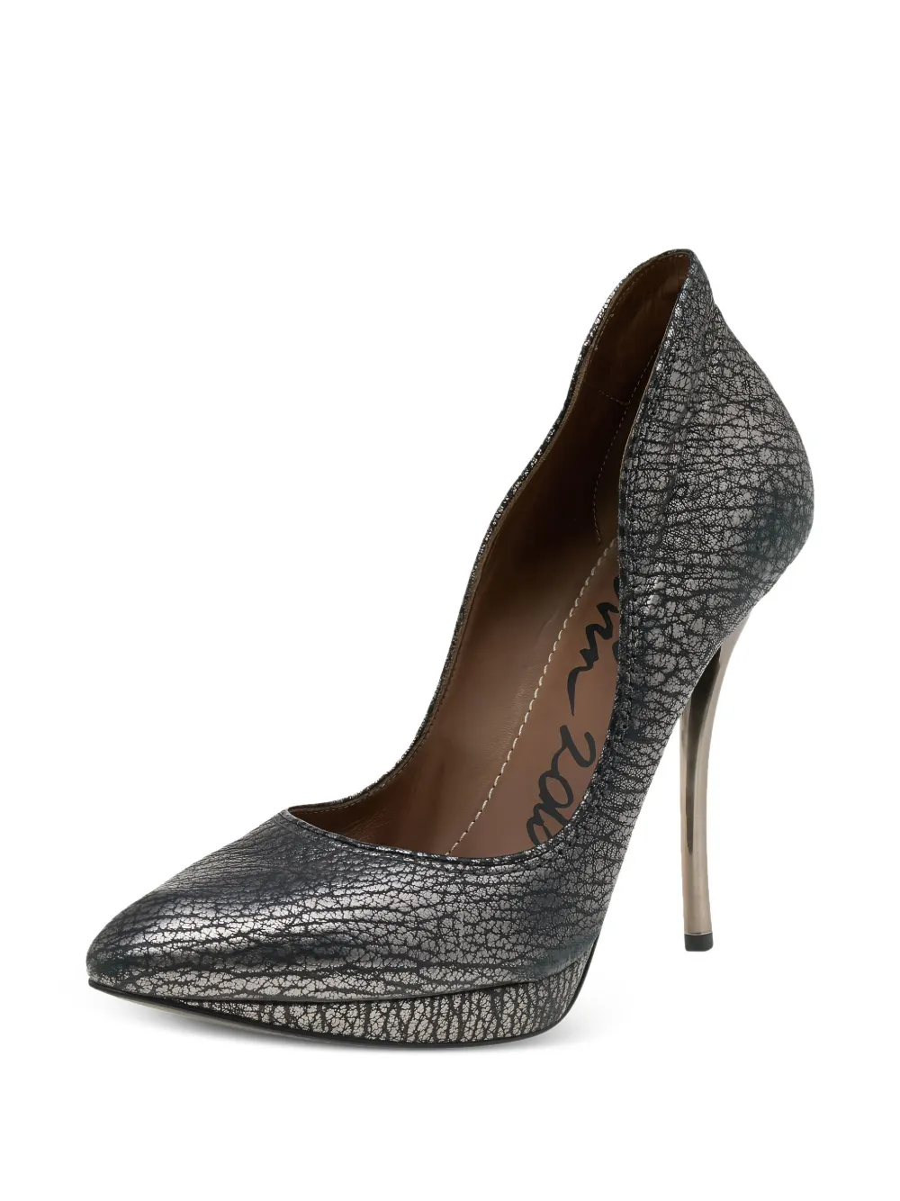 Lanvin Pre-Owned escarpins en cuir à fini métallisé 120 mm | escarpins à talon | Image 2