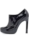 Saint Laurent Pre-Owned 120mm patent-leather platform boots - Black
