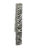 Roberto Cavalli Vintage zebra-print silk scarf - Black