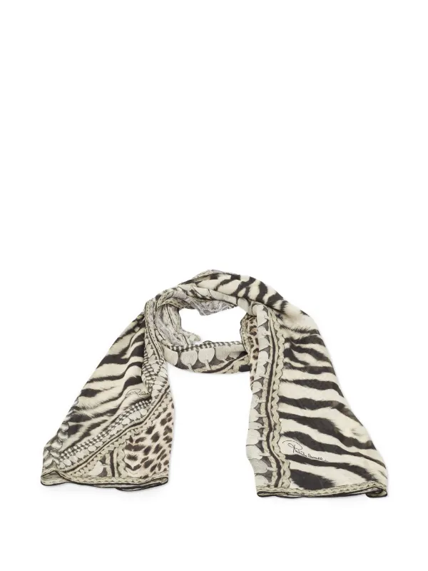 Zebra Print Silky Scarf  s-l400.jpg main image 4