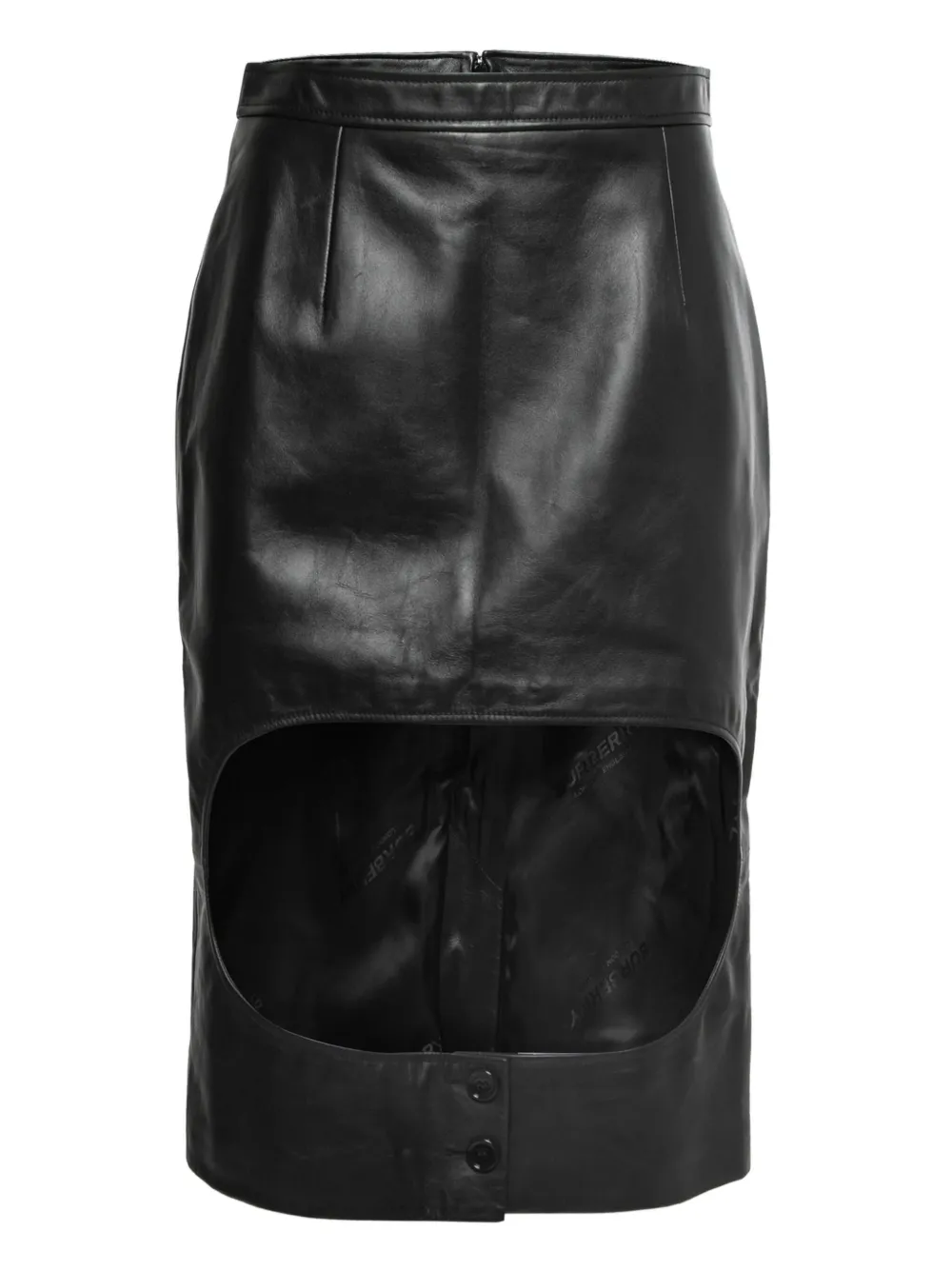 Burberry Pre-Owned cut-out leather pencil skirt | Black | Image 1