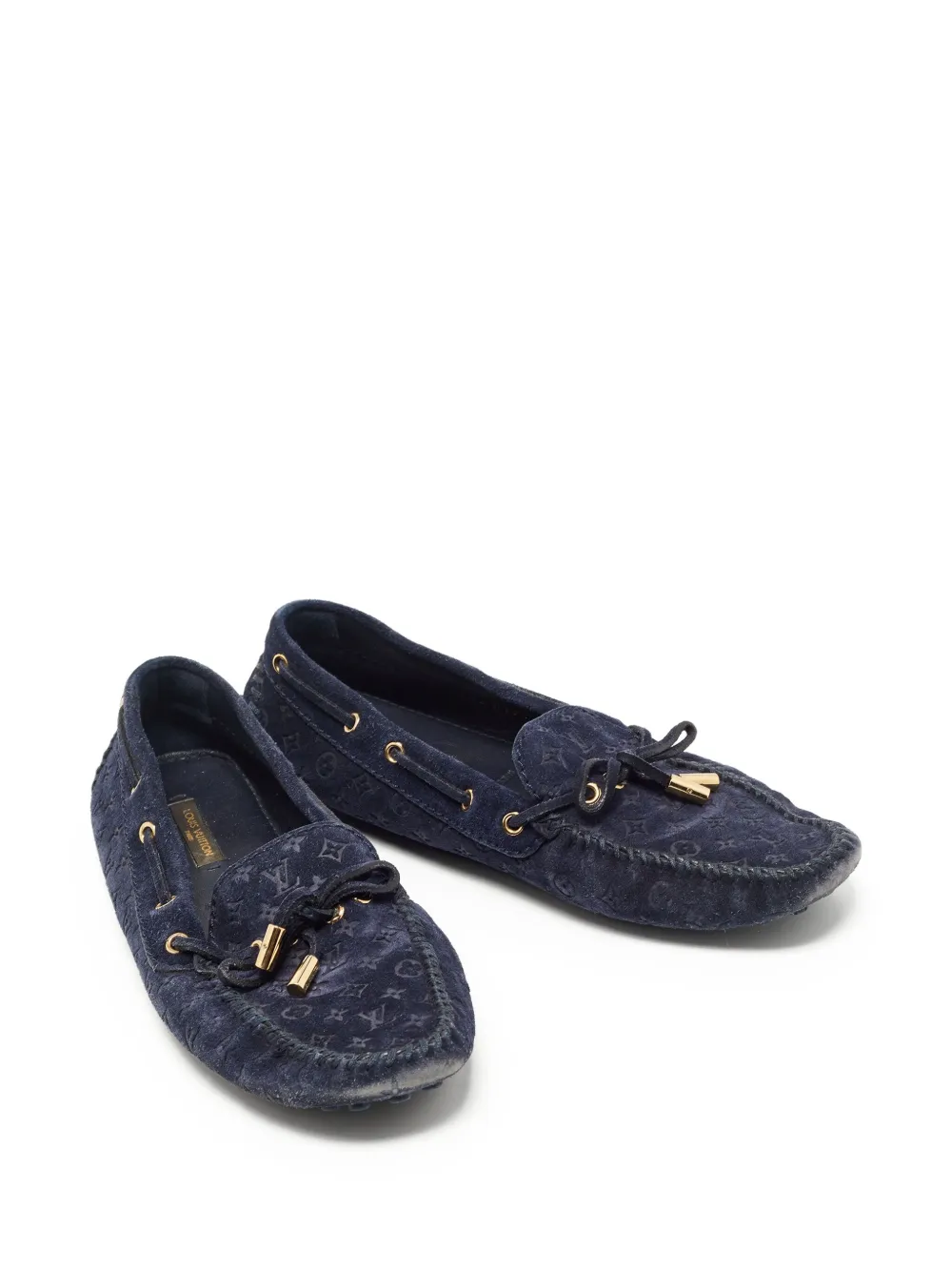 Louis Vuitton Navy Suede Bit Driver Loafers Louis Vuitton | Shoes | 99 Louis Vuitton Suede Navy Blue  main image 4