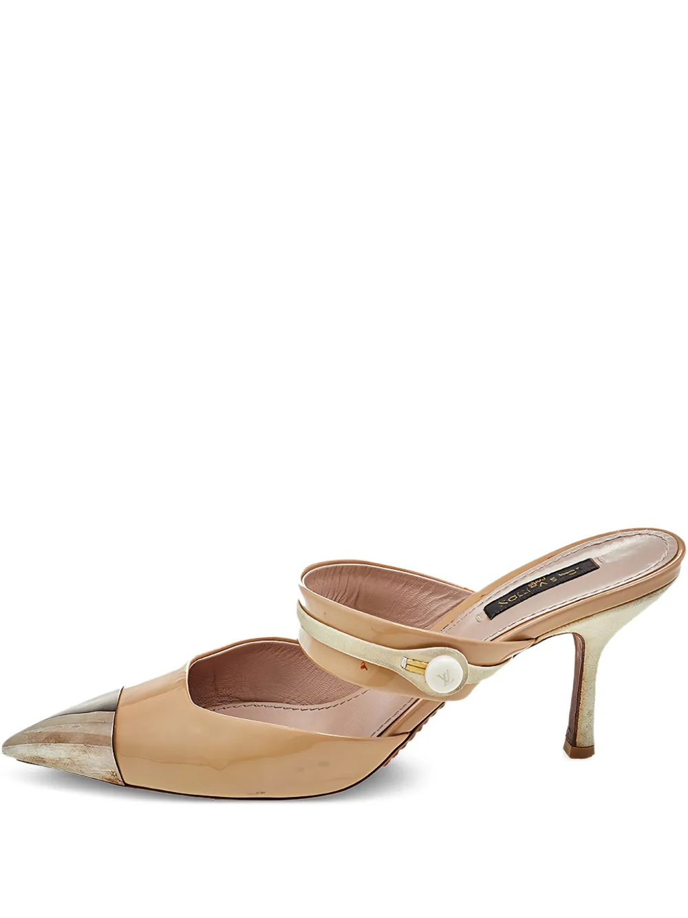 Louis Vuitton Pre-Owned Spitze Mules 80mm - Nude