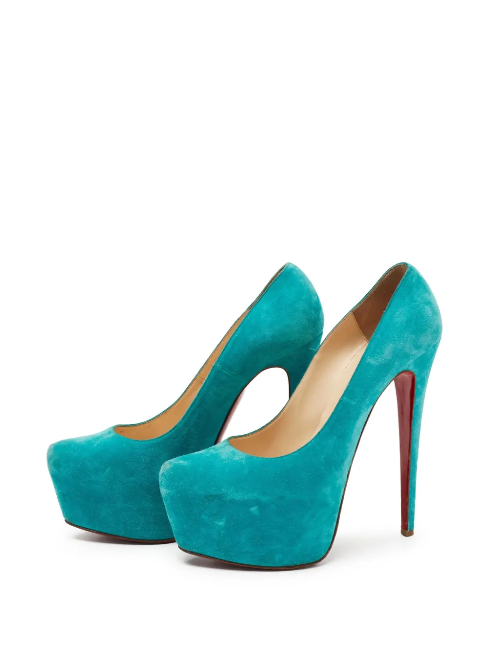 Christian Louboutin Pre-Owned 165 mm pumps met plateauzool - Blauw