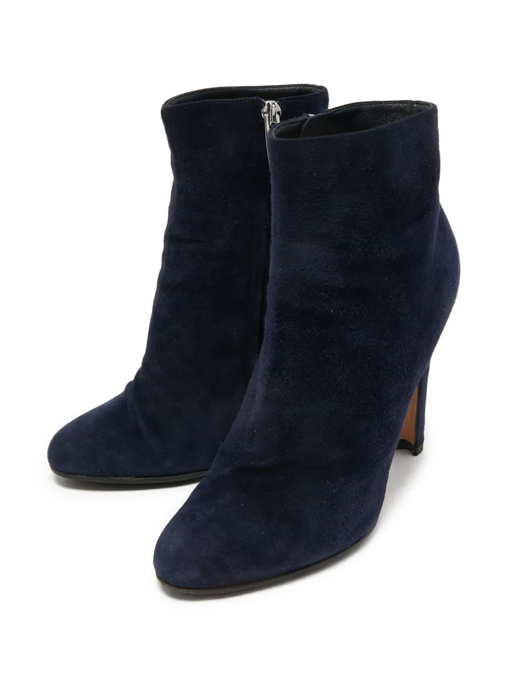 Gianvito Rossi Pre-owned 105 mm suède enkellaarzen - Blauw