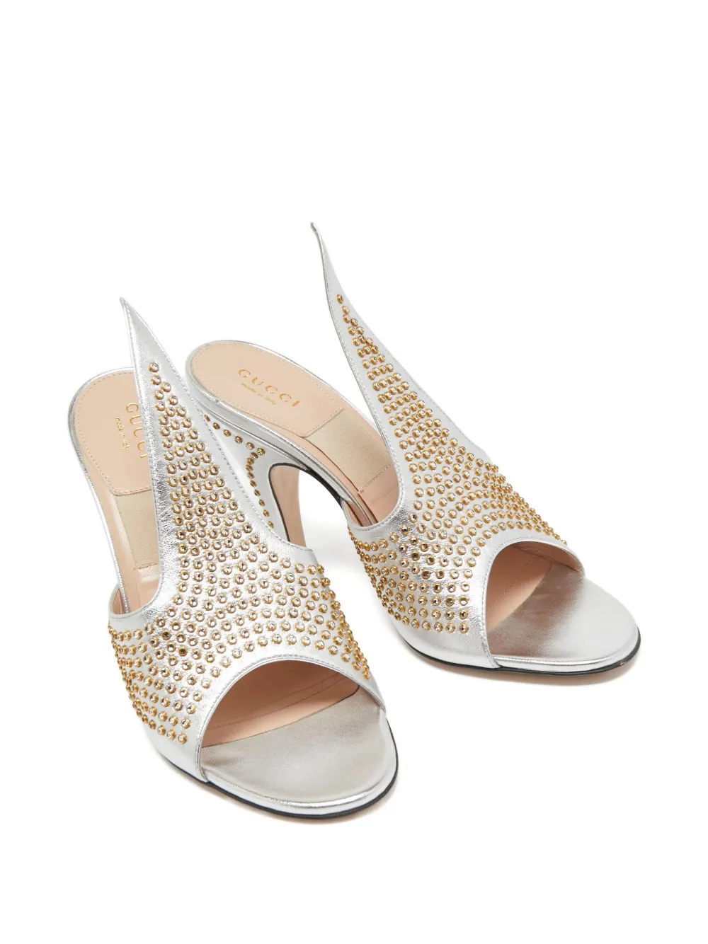 Gucci Pre-Owned 2024 90 mm verfraaide sandalen - Grijs