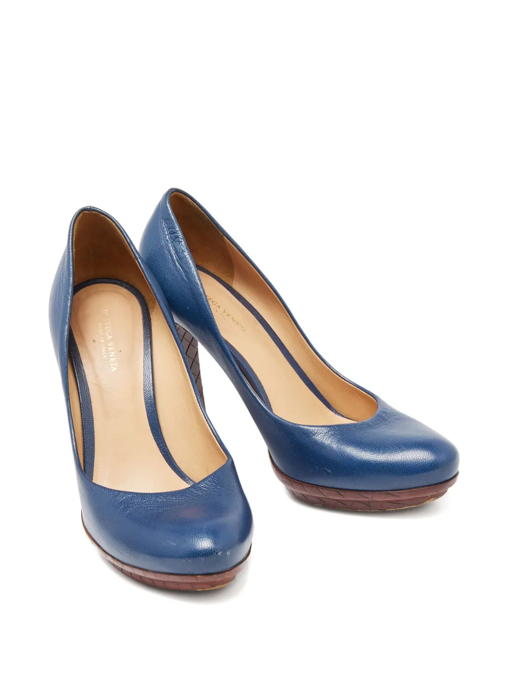 Bottega Veneta Pre-Owned 2023 110mm leather platform heeled pumps | Image 2