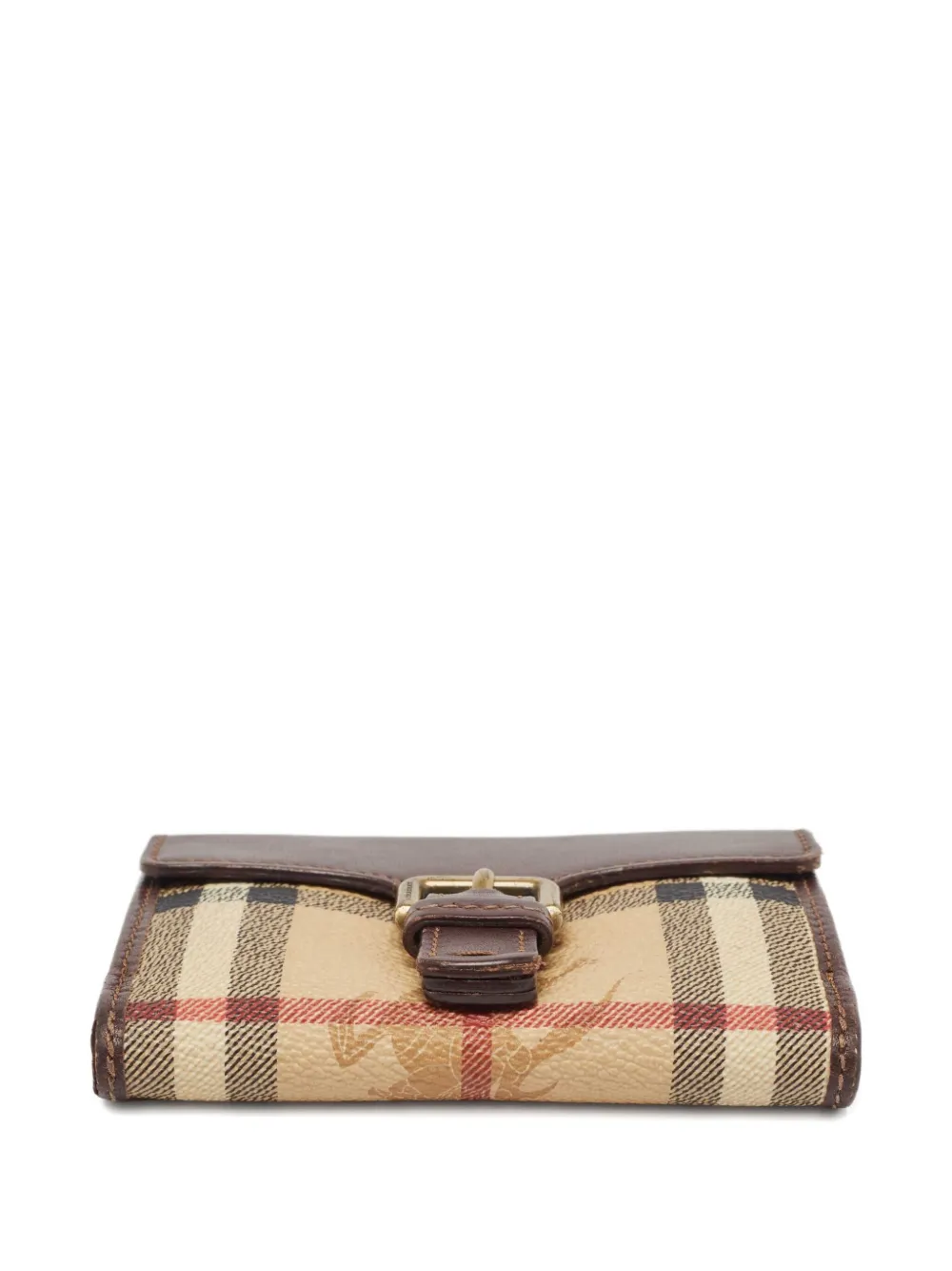 Burberry Pre-Owned buckle-flap leather wallet | Brown | Image 1
