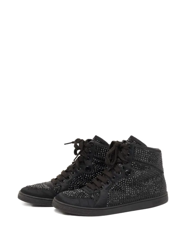 Gucci Pre-Owned Coda ビジュートリム ハイカットスニーカー