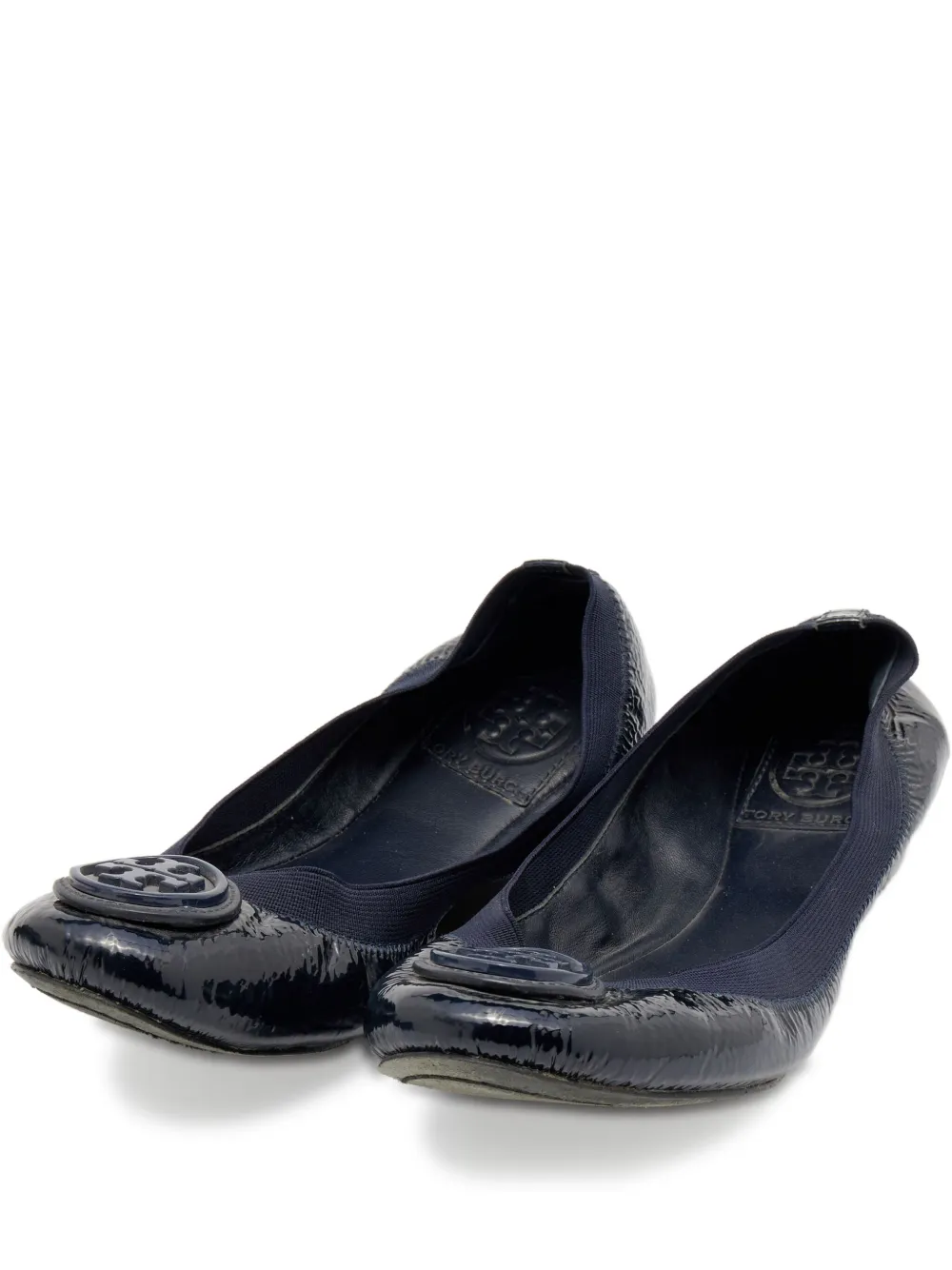 Tory Burch Pre-owned Caroline Ballerinas aus Lackleder - Blau