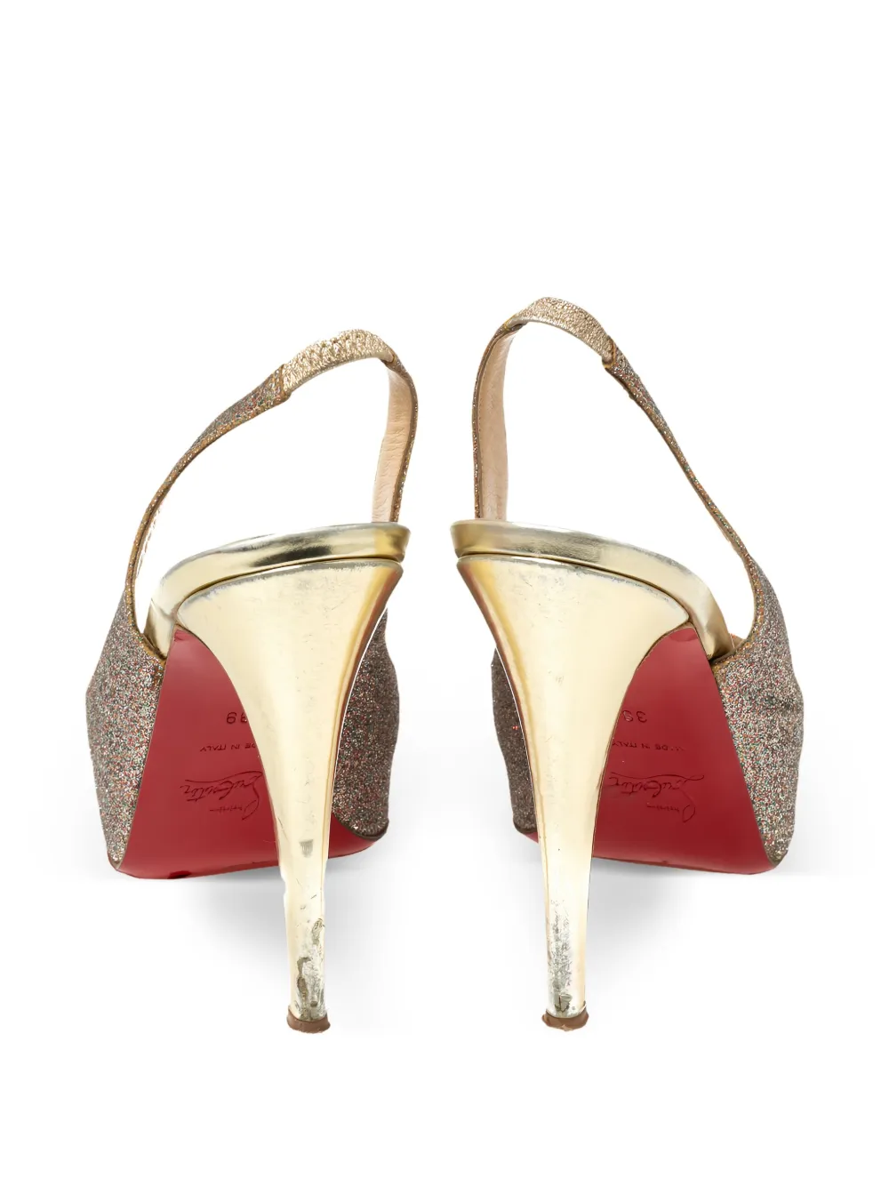 Christian Louboutin Pre-Owned 125mm glitter-embellished Heels