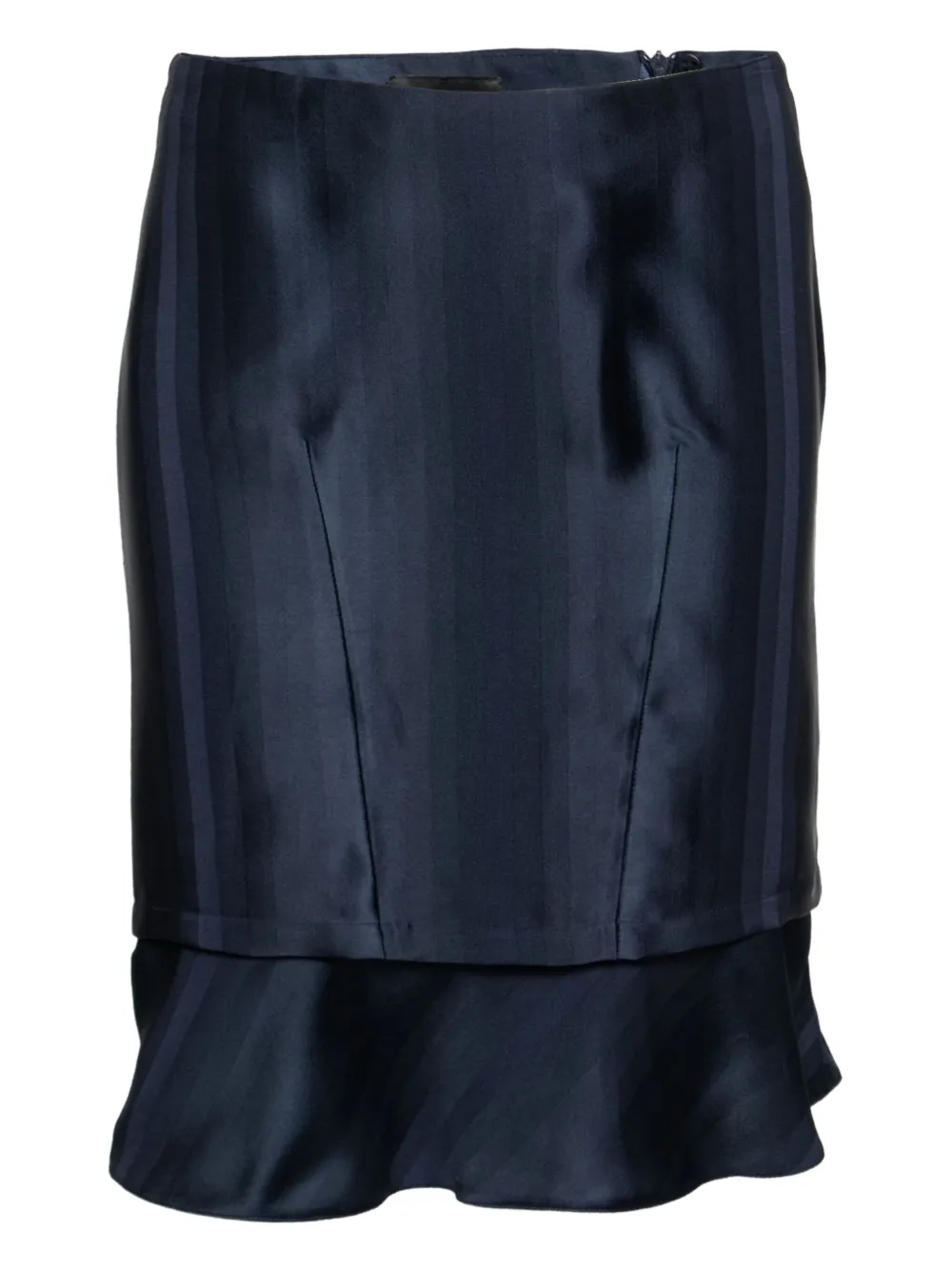 Emporio Armani Pre-Owned satin mini skirt | Blue | Image 1