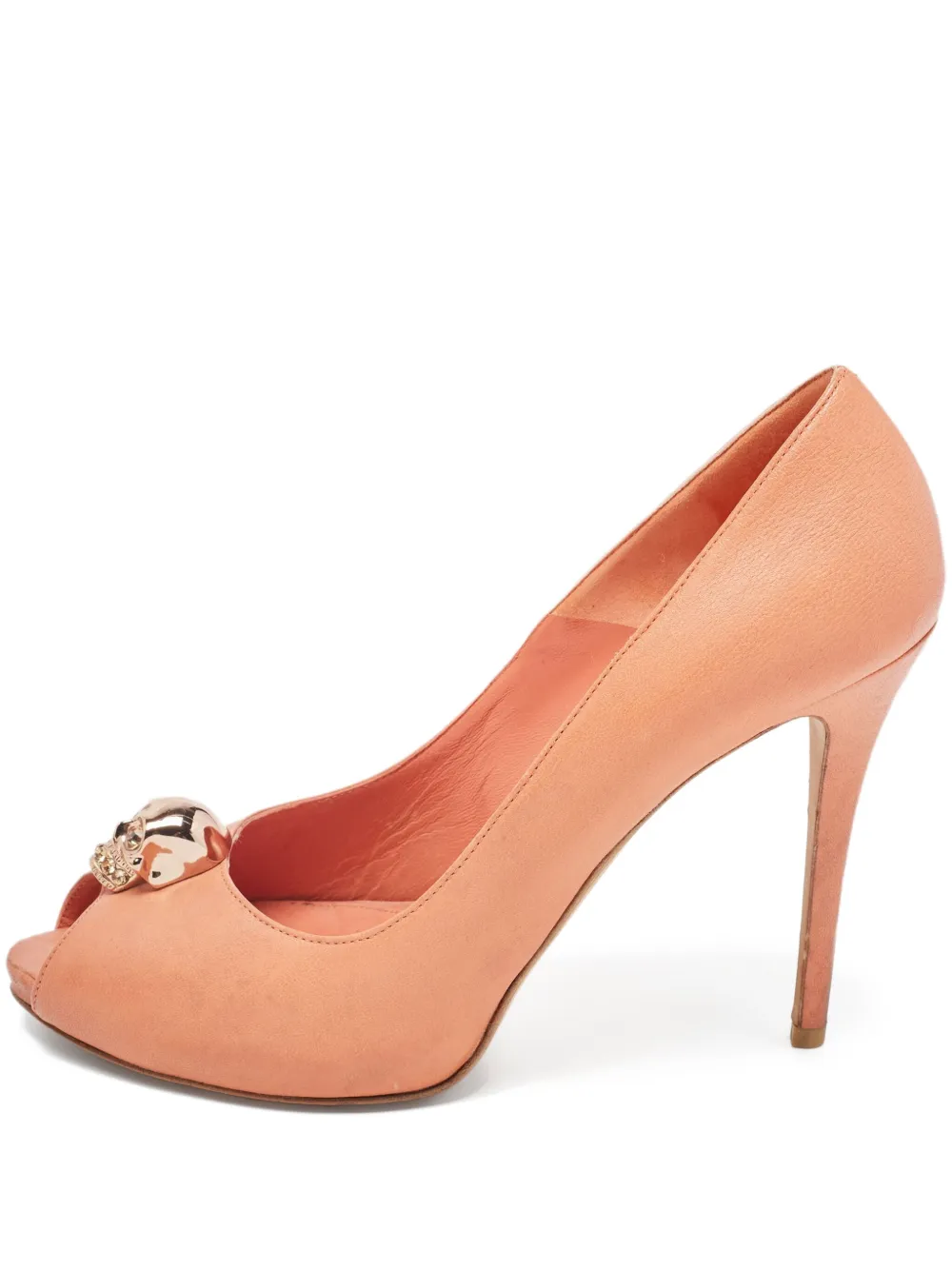 115mm skull-embellished pumps