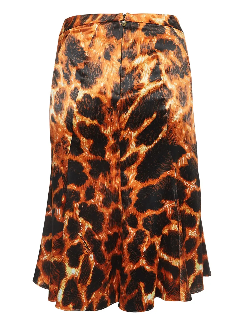 Just Cavalli Vintage Midi-rok met dierenprint - Oranje