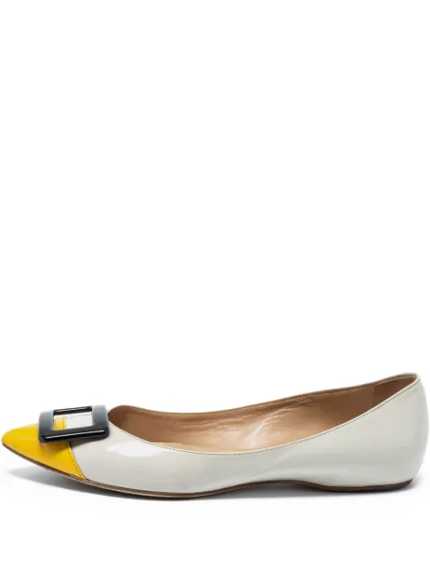 Roger Vivier Vintage pre-owned Trompette buckle-embellished ballet flats