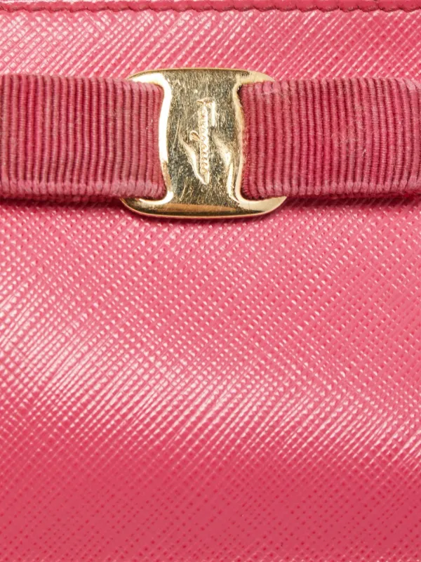 Ferragamo Pre-Owned ヴァラリボン 財布 | ピンク | FARFETCH JP