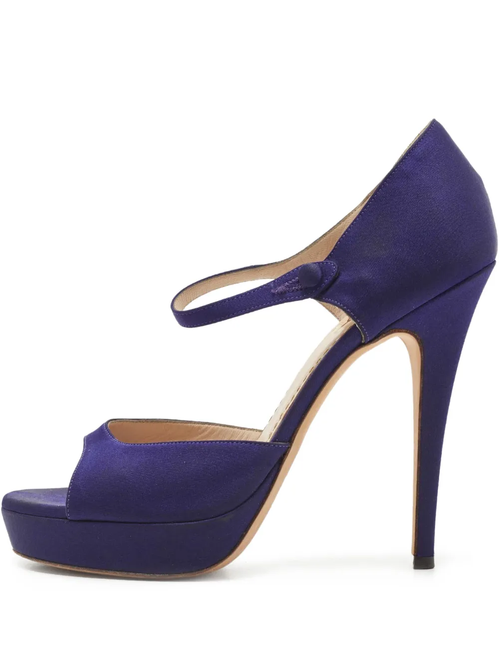 130mm satin sandals