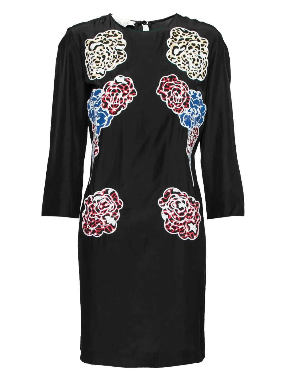 Stella McCartney Pre-Owned floral-embroidered shift dress | Black | Image 1