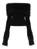 Jean Paul Gaultier shearling sweater - Black