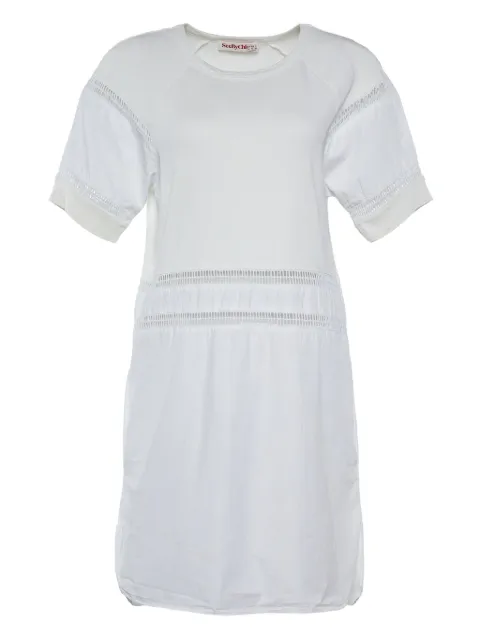 See By Chloé Vintage pre-owned robe bordée de dentelle à manches courtes