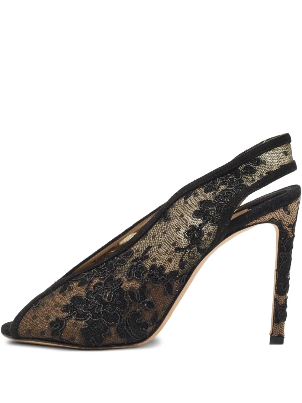 Jimmy Choo Pre-Owned 100mm Shar slingback pumps | Black | Image 1