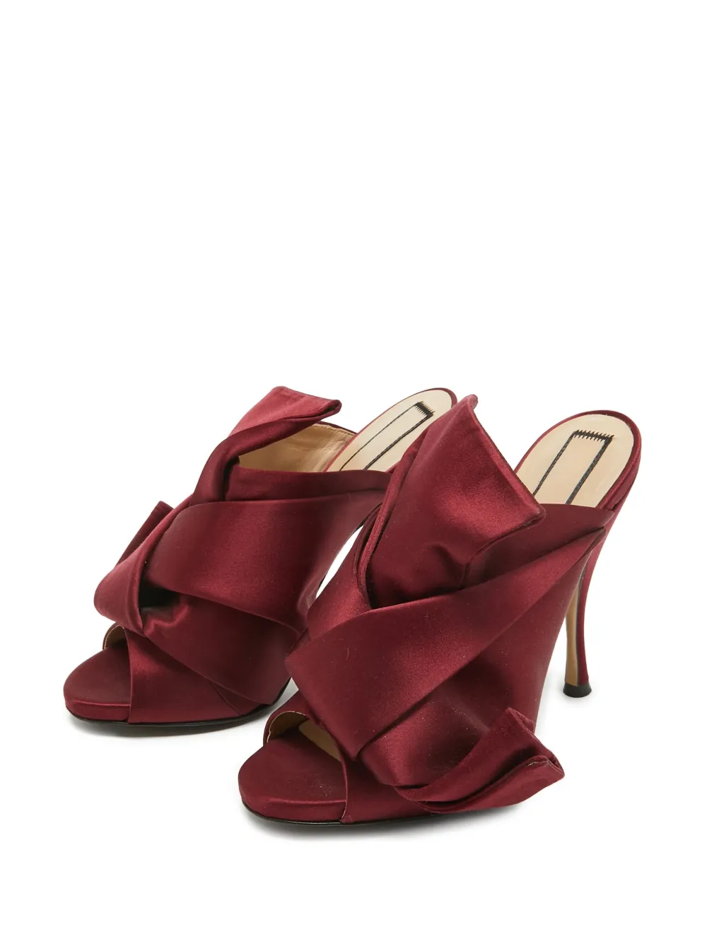 Nº21 Pre-owned 130 mm satijnen sandalen - Rood