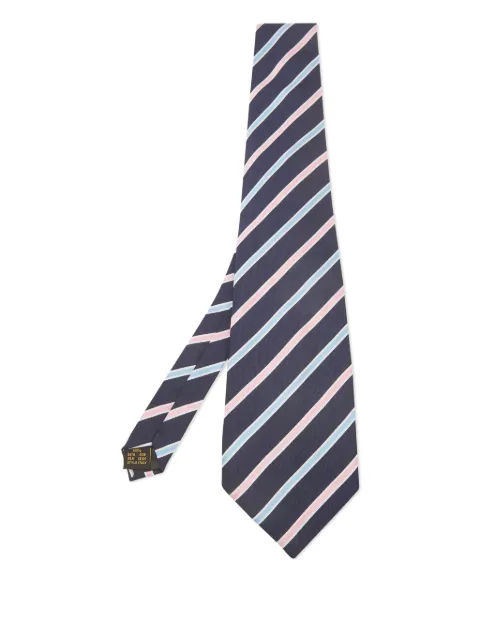Ermenegildo Zegna Vintage diagonal-stripe silk tie