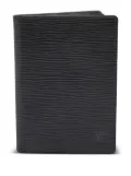 Louis Vuitton Pre-Owned textured leather cardholder - Black