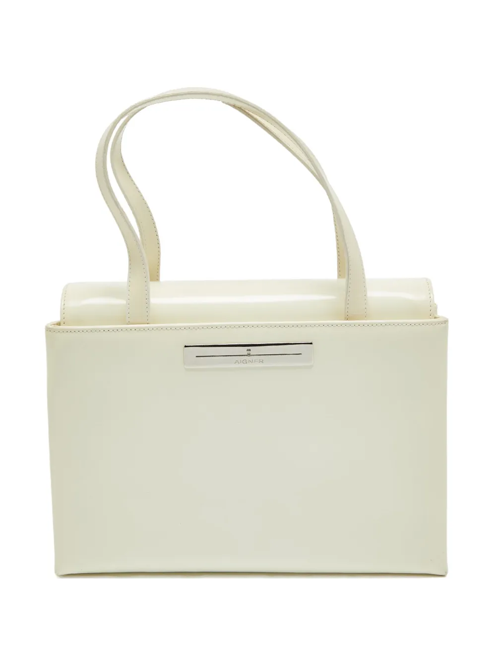 Pre-owned leather tote bag