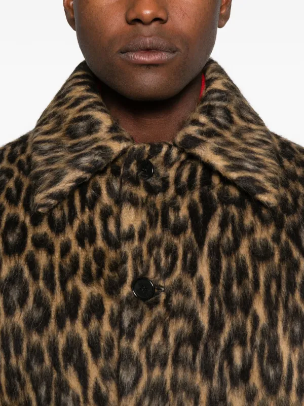 Lanvin animal-print Coat | Brown | FARFETCH