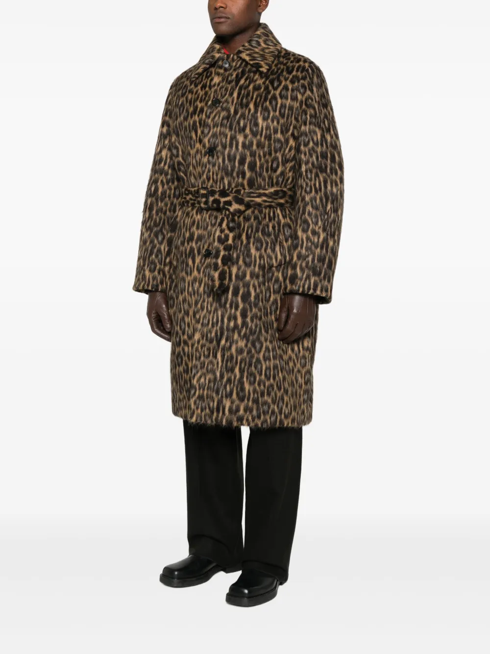 Lanvin Jas met dierenprint Bruin