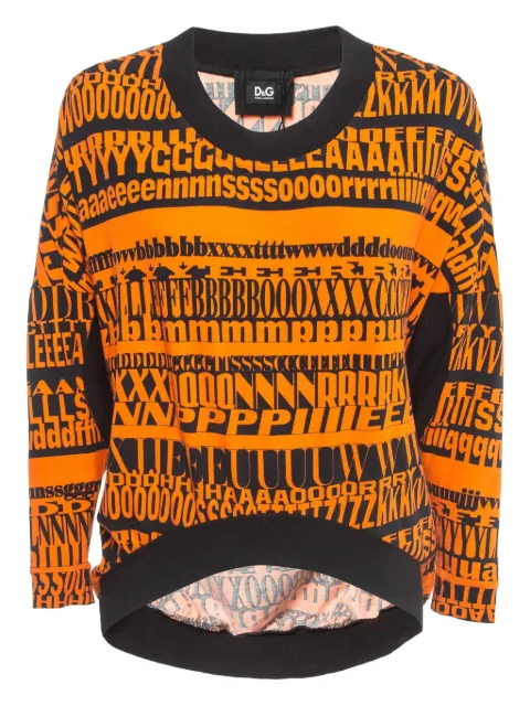 Dolce & Gabbana Pre-Owned text-print sweatshirt