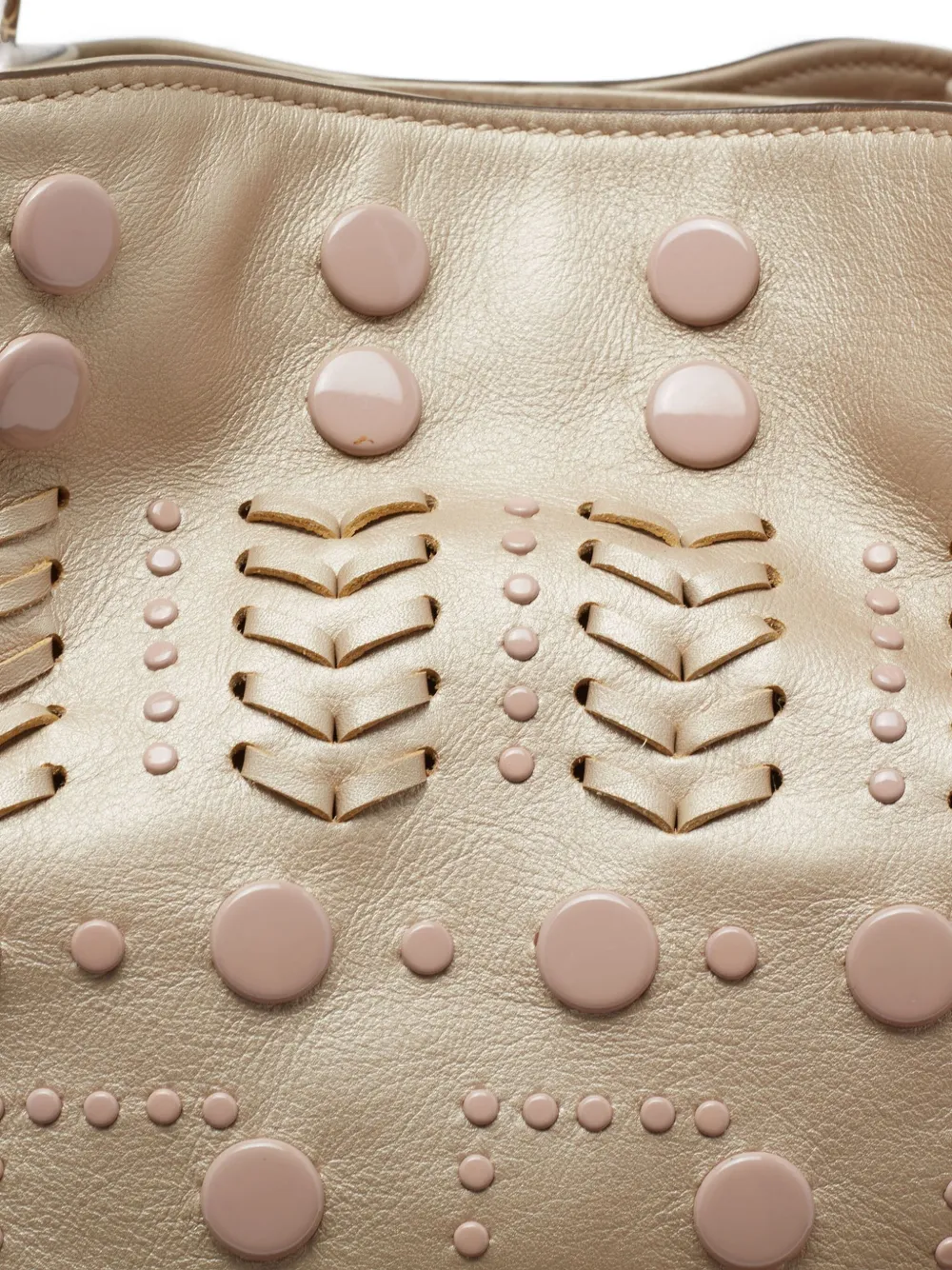 Pre-owned Tod's Vintage Stud-embellished Tote Bag