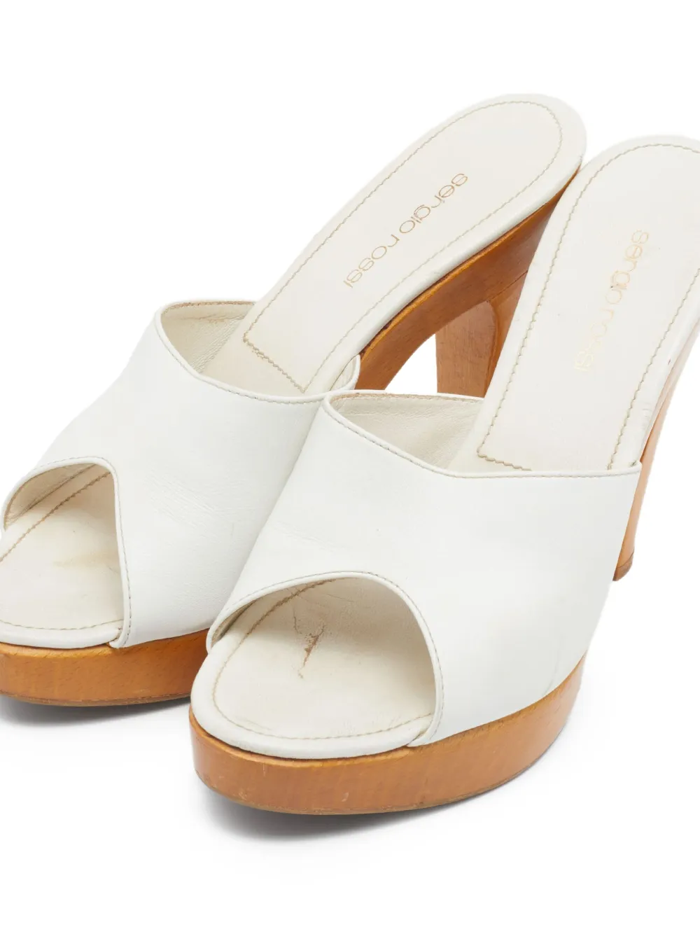 Sergio Rossi Vintage pre-owned 135mm leather sandals | Image 2