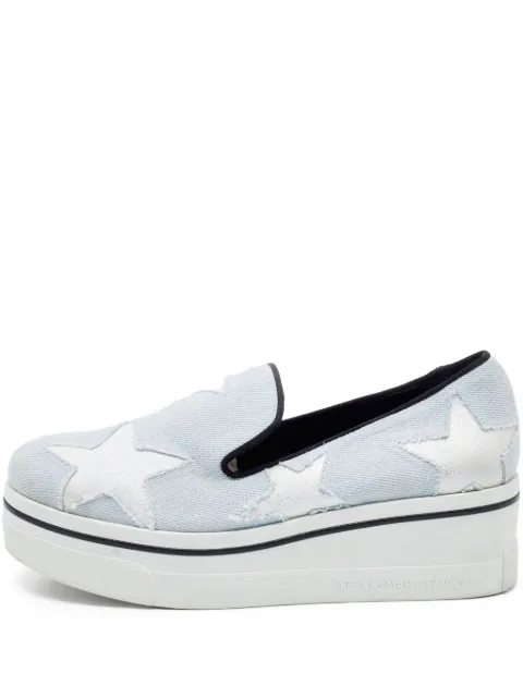 Stella McCartney Pre-Owned Binx star-embellished platform slip-on sneakers