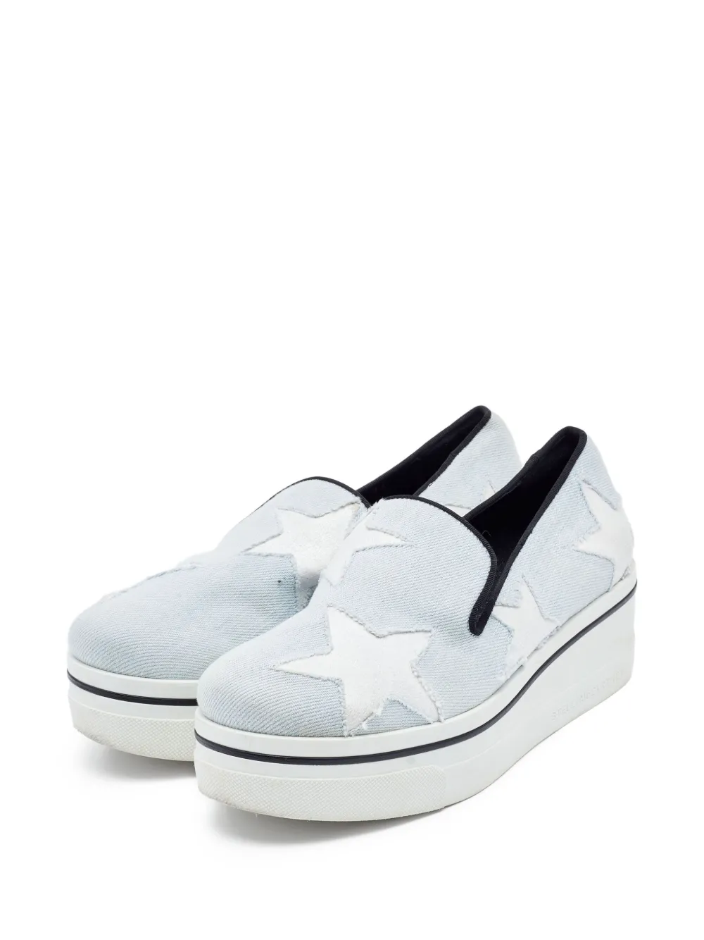 Stella McCartney Pre-Owned Binx star-embellished platform slip-on sneakers | Image 2