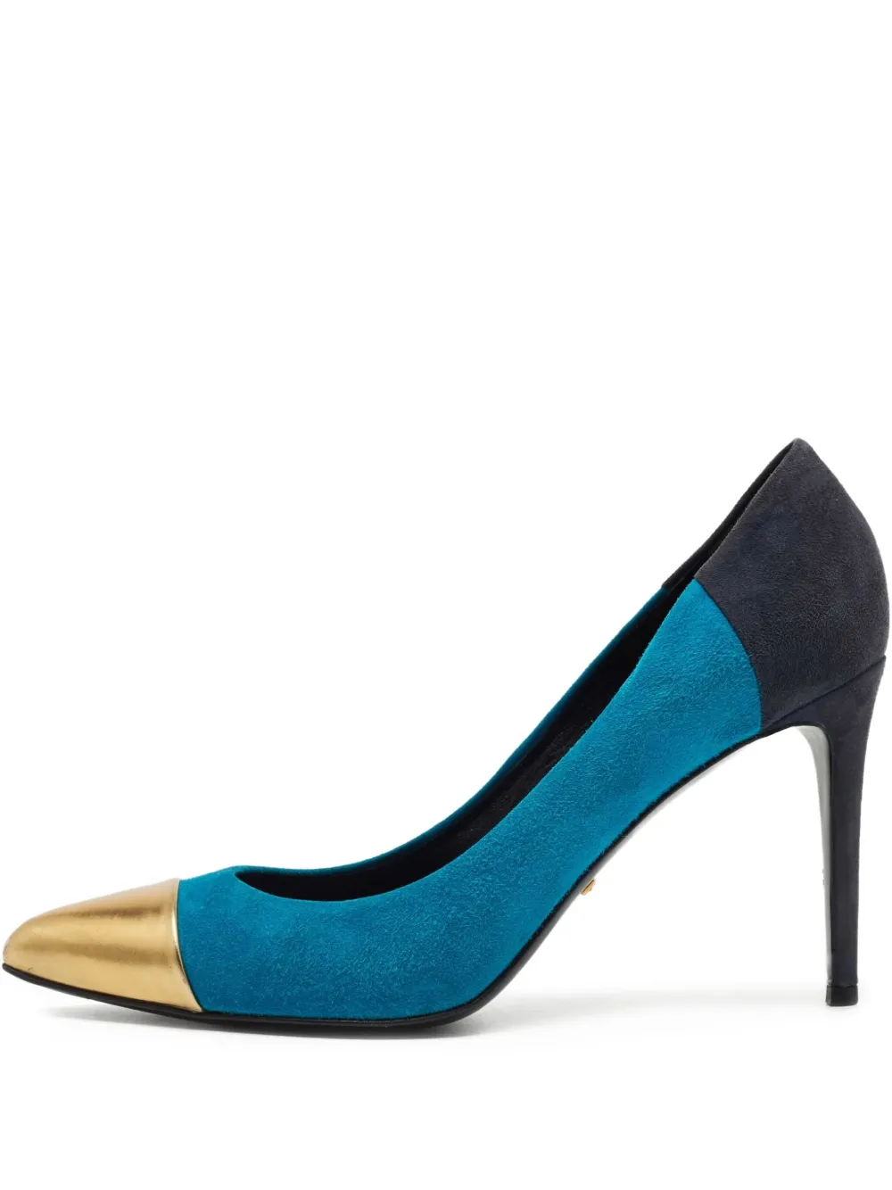 Gucci Pre-Owned 100mm panelled pumps | Blue | Image 1