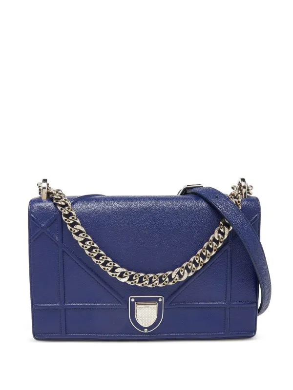 Dior Pre-owned Diorama Shoulder Bag in Blue