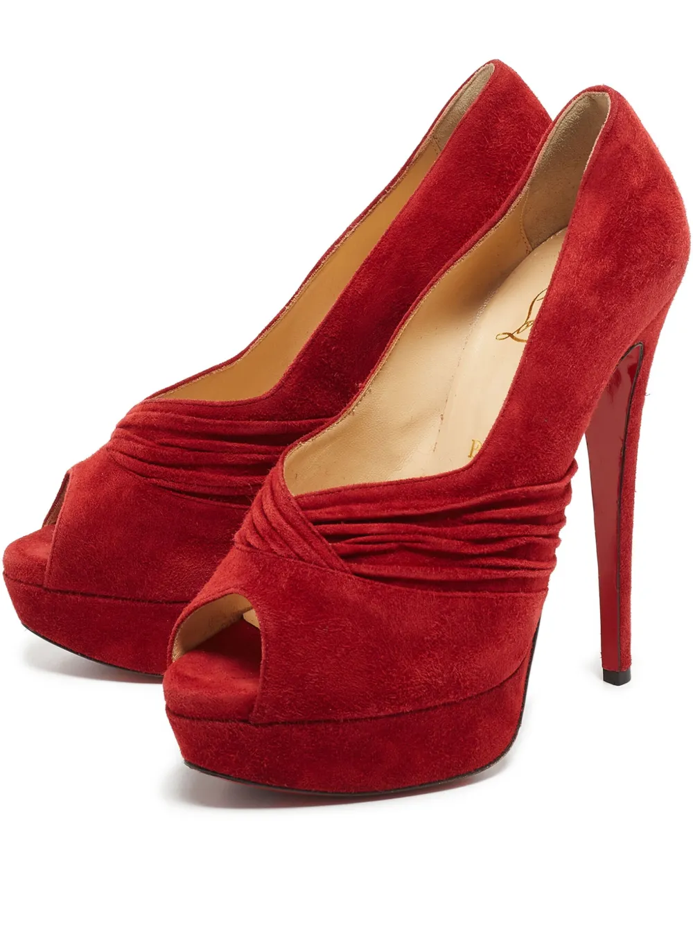 Christian Louboutin Pre-Owned 2024 Drapadita 150mm パンプス - レッド Christian Louboutin Pre-Owned 2024 Drapadita 150mm パンプス - レッド