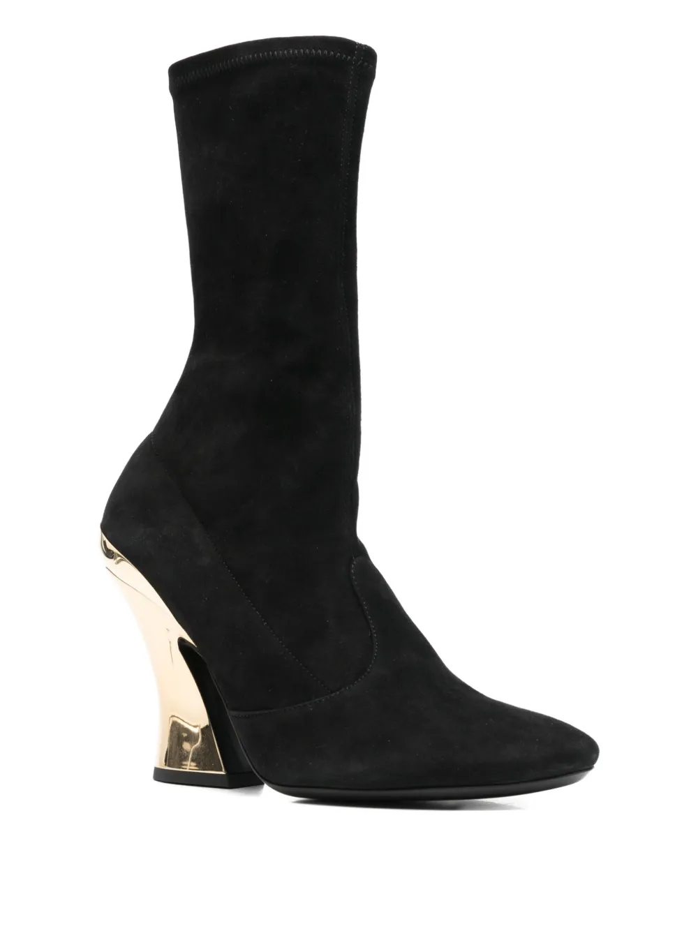 Givenchy 100mm Sculptured Boots In Black