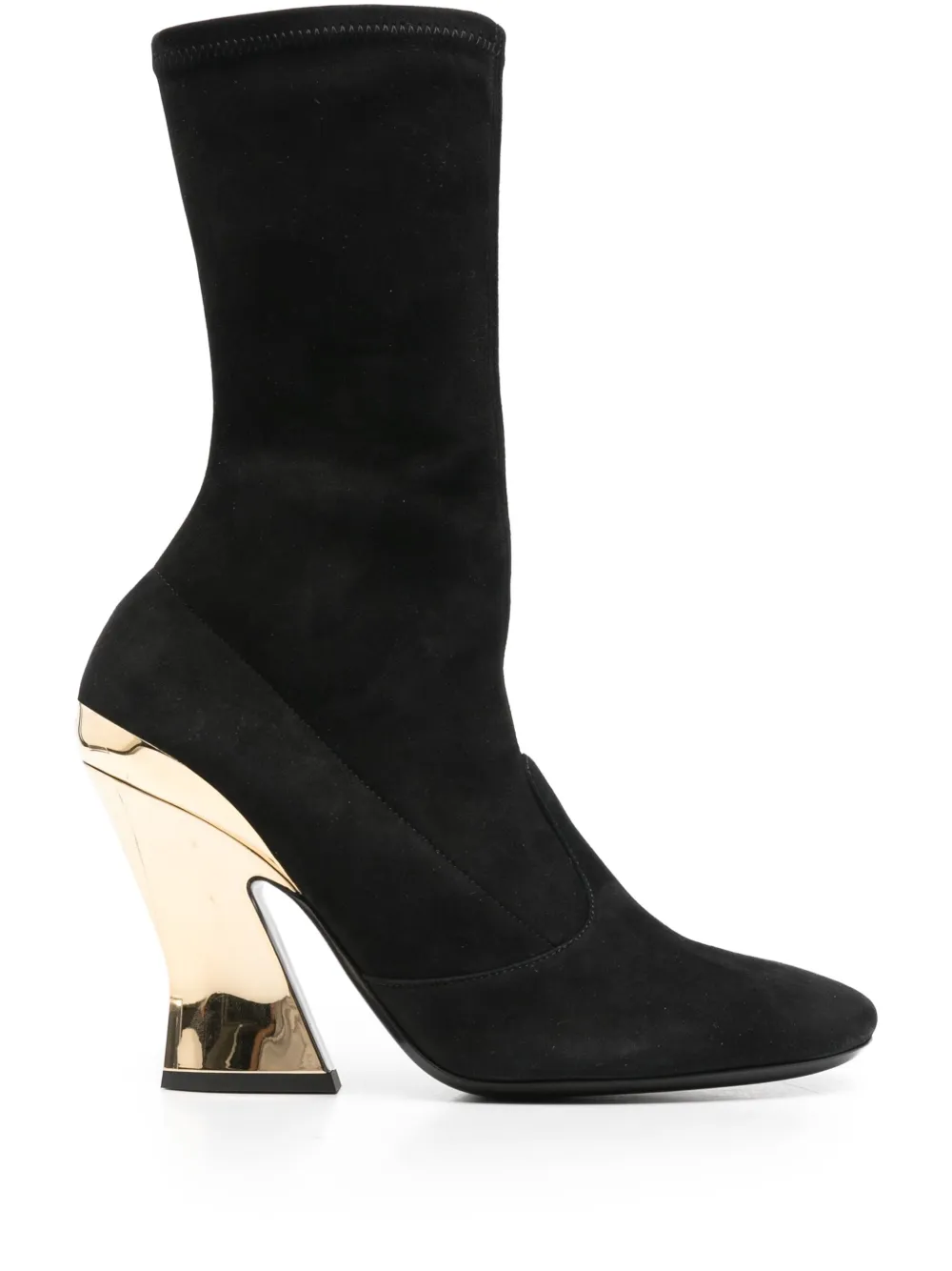 Givenchy 100mm Sculptured Boots In Black