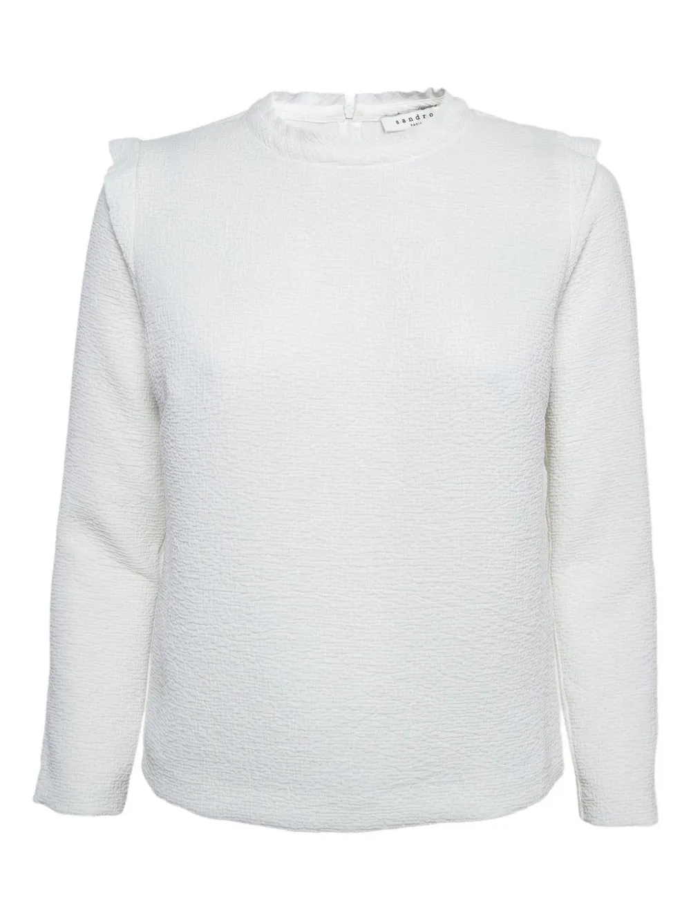 SANDRO Top girocollo - Bianco