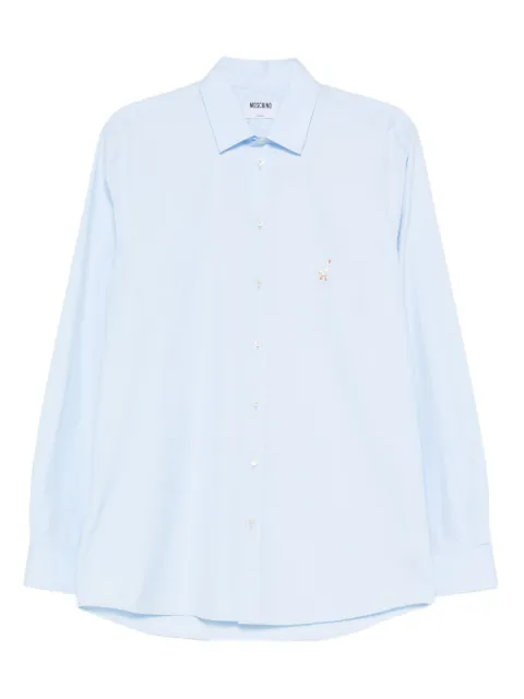 Moschino embroidered cotton shirt