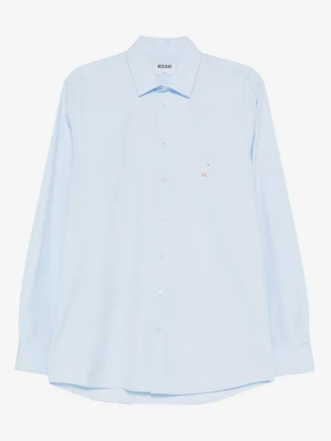 Moschino embroidered cotton shirt